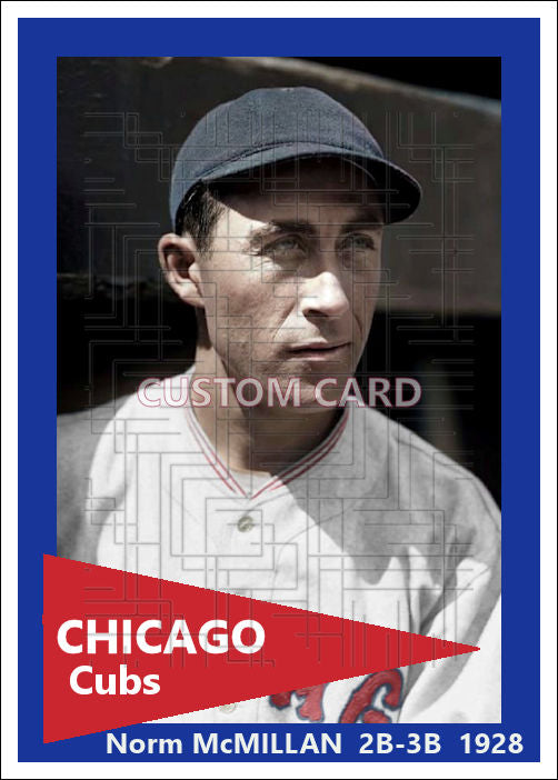 Norm McMillan - 1928 Chicago Cubs - choose a size & style