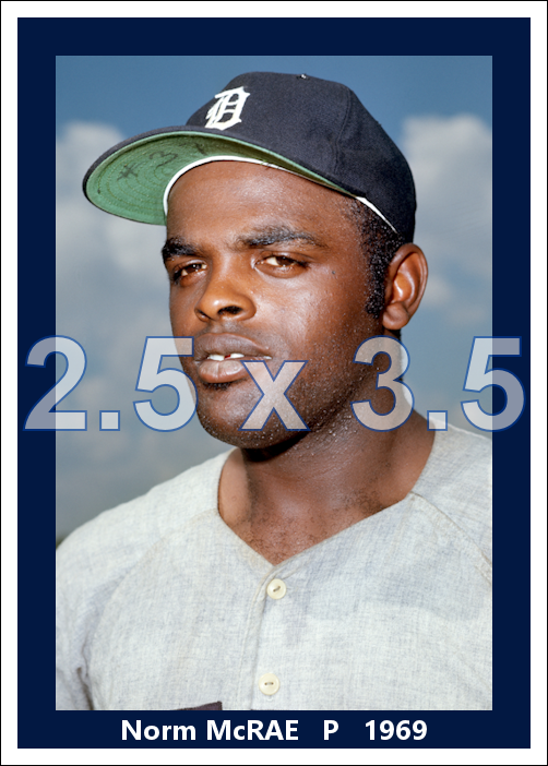 Norm McRae - 1969 Detroit Tigers - choose a size & style