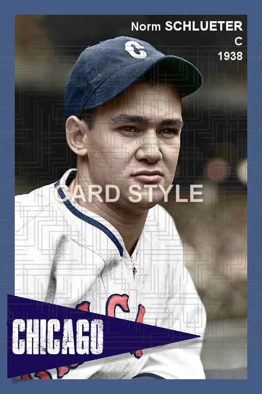 Norm Schlueter - 1938 Chicago White Sox - choose a size & style