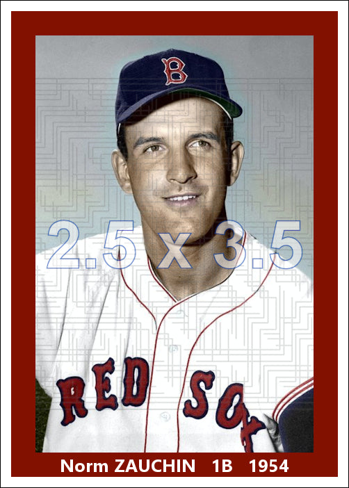 Norm Zauchin - 1954 Boston Red Sox - choose a size & style