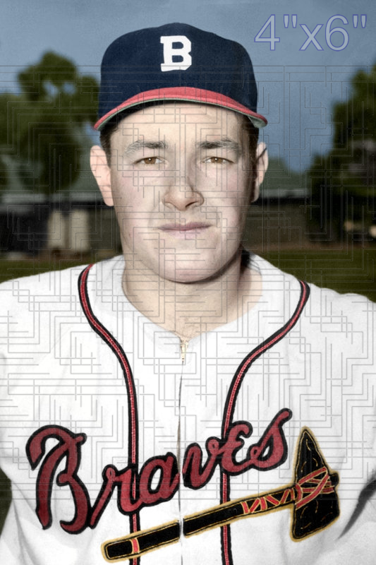 Normie Roy - 1950 Boston Braves - choose a size & style