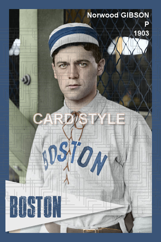 Norwood Gibson - 1903 Boston Americans - choose a size & style