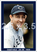 Odell Hale - 1939 Cleveland Indians - choose a size & style