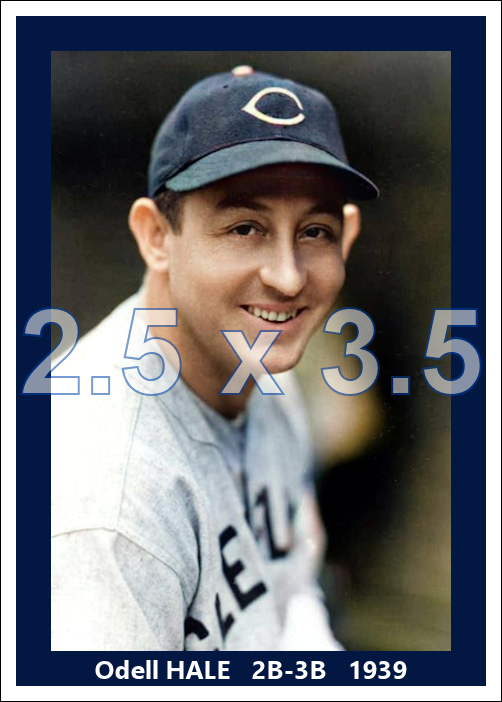 Odell Hale - 1939 Cleveland Indians - choose a size & style