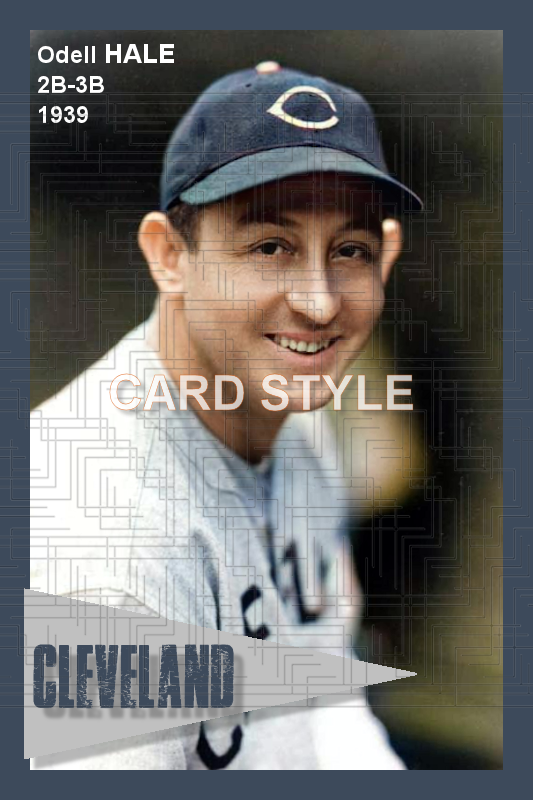 Odell Hale - 1939 Cleveland Indians - choose a size & style