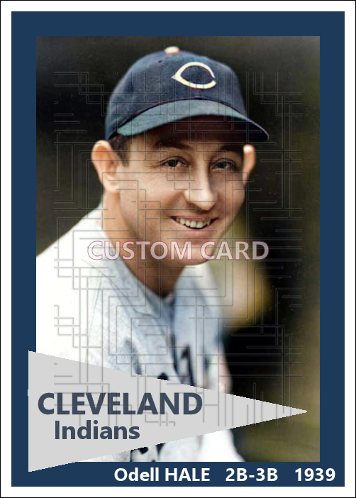 Odell Hale - 1939 Cleveland Indians - choose a size & style