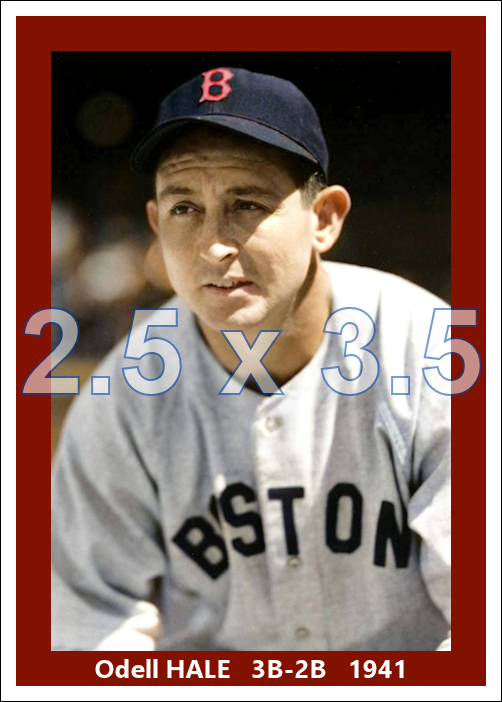 Odell Hale - 1941 Boston Red Sox - choose a size & style