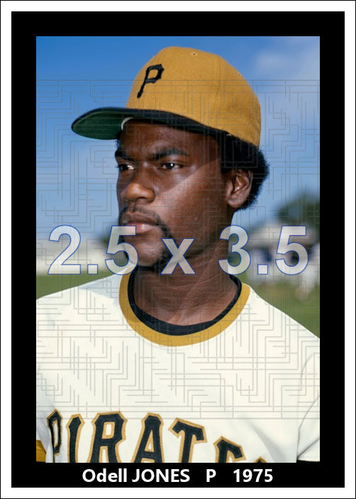 Odell Jones - 1975 Pittsburgh Pirates - choose a size & style