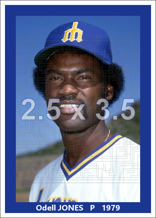 Odell Jones - 1979 Seattle Mariners - choose a size & style