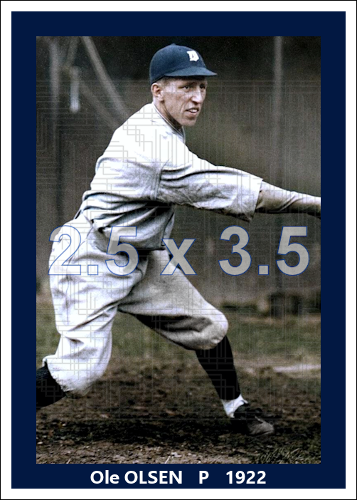 Ole Olsen - 1922 Detroit Tigers - choose a size & style