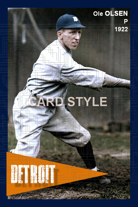 Ole Olsen - 1922 Detroit Tigers - choose a size & style