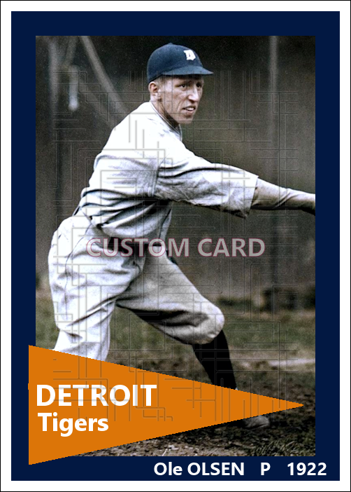 Ole Olsen - 1922 Detroit Tigers - choose a size & style