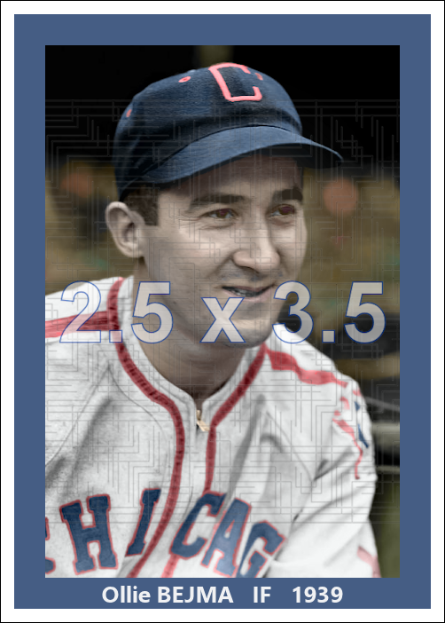 Ollie Bejma - 1939 Chicago White Sox - choose a size & style
