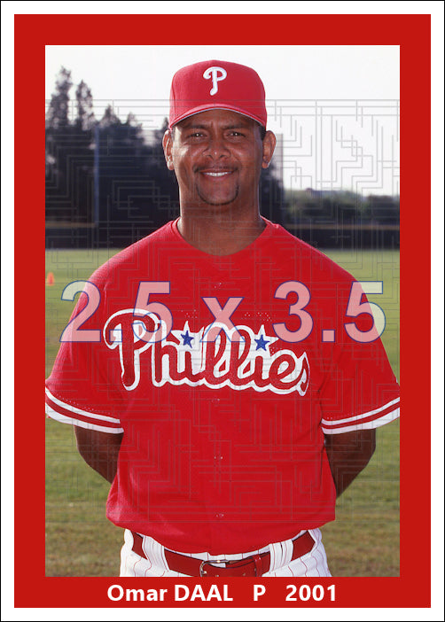 Omar Daal - 2001 Philadelphia Phillies - choose a size & style