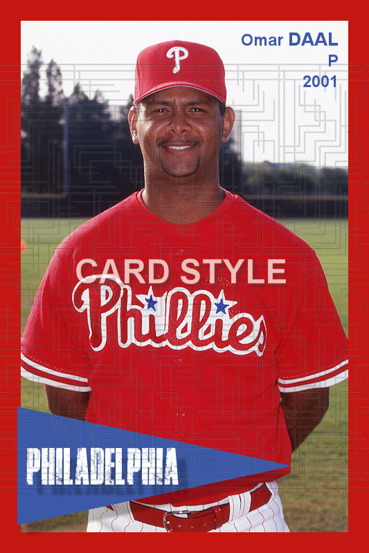 Omar Daal - 2001 Philadelphia Phillies - choose a size & style