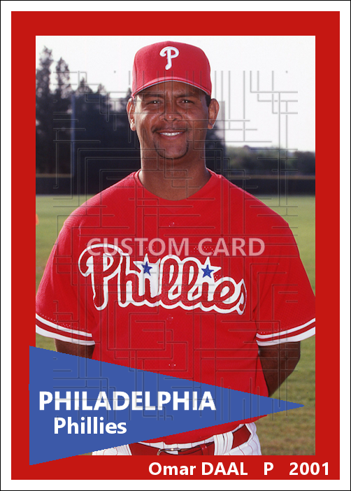 Omar Daal - 2001 Philadelphia Phillies - choose a size & style