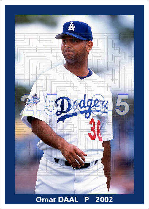 Omar Daal - 2002 Los Angeles Dodgers - choose a size & style