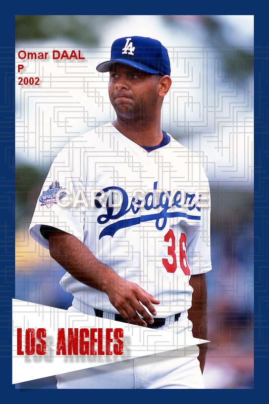 Omar Daal - 2002 Los Angeles Dodgers - choose a size & style
