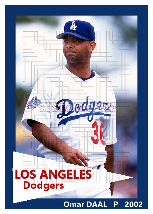 Omar Daal - 2002 Los Angeles Dodgers - choose a size & style