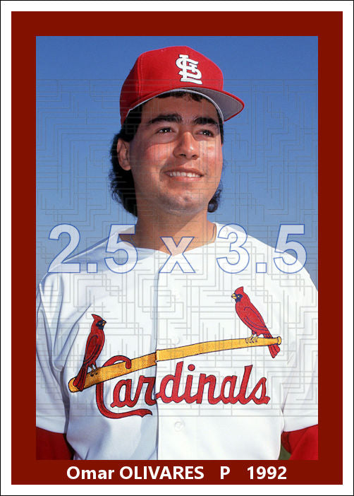 Omar Olivares - 1992 St. Louis Cardinals - choose a size & style