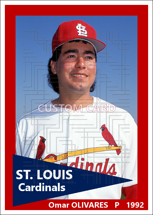 Omar Olivares - 1992 St. Louis Cardinals - choose a size & style