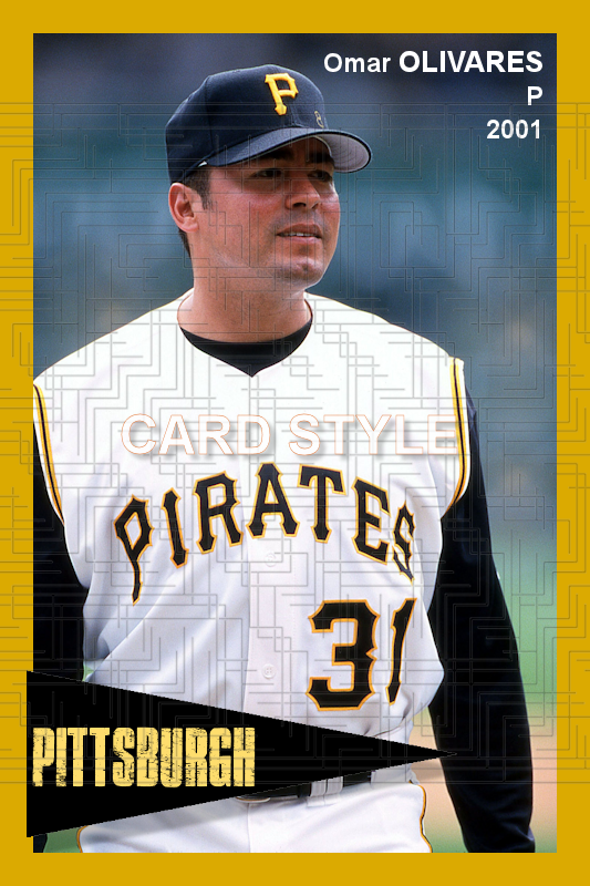 Omar Olivares - 2001 Pittsburgh Pirates - choose a size & style