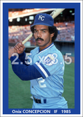 Onix Concepcion - 1985 Kansas City Royals - choose a size & style
