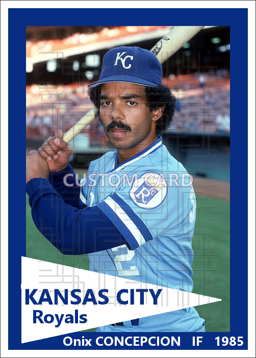 Onix Concepcion - 1985 Kansas City Royals - choose a size & style