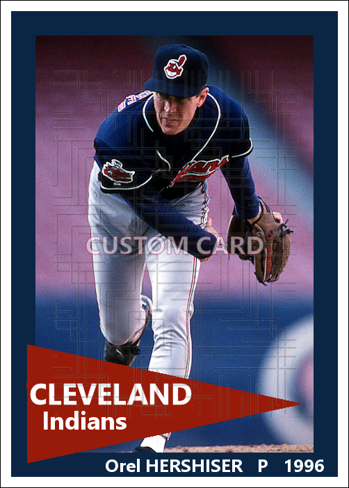 Orel Hershiser - 1996 Cleveland Indians - choose a size & style
