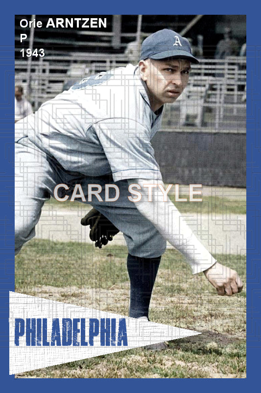 Orie Arntzen - 1943 Philadelphia Athletics - choose a size & style
