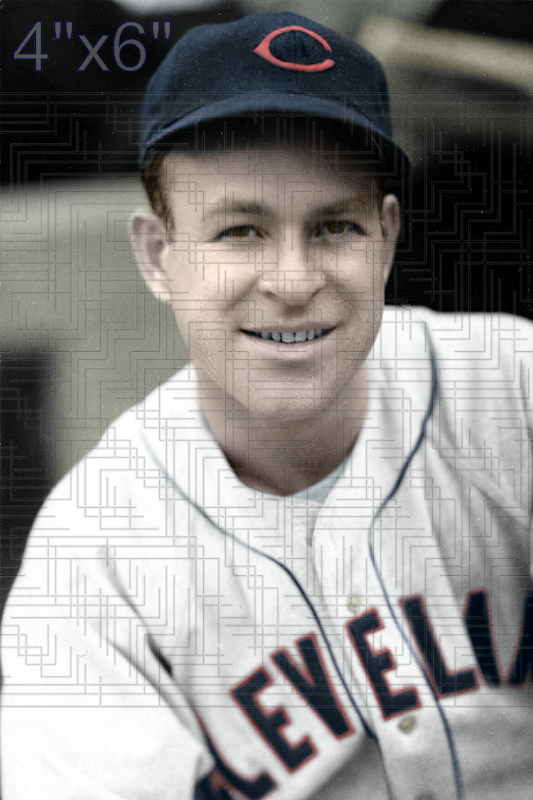 Oris Hockett - 1942-43 Cleveland Indians - choose a size & style