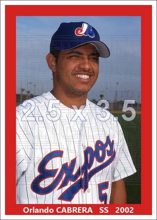 Orlando Cabrera - 2002 Montreal Expos - choose a size & style