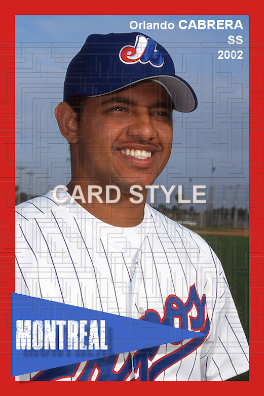 Orlando Cabrera - 2002 Montreal Expos - choose a size & style