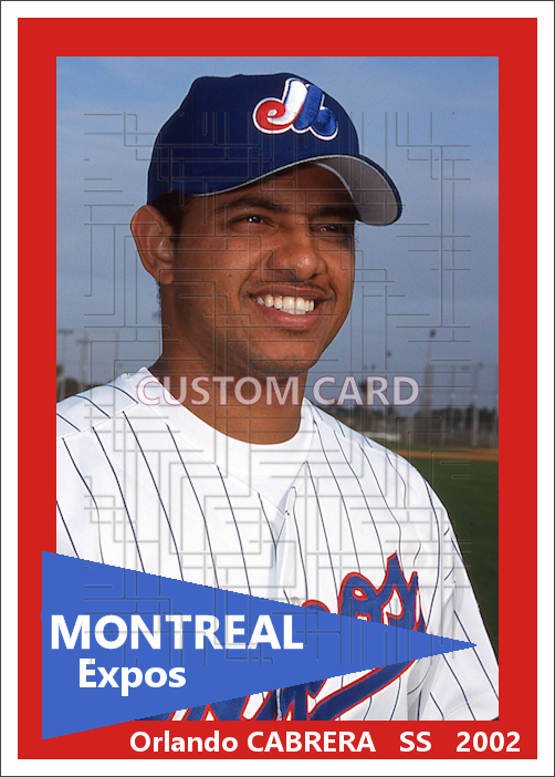 Orlando Cabrera - 2002 Montreal Expos - choose a size & style