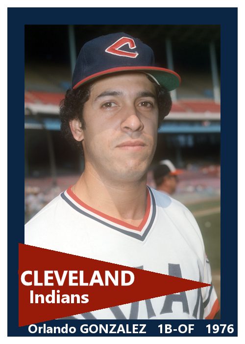 Orlando Gonzalez - 1976 Cleveland Indians - choose a size & style