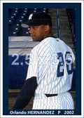 Orlando Hernandez - 2002 New York Yankees - choose a size & style