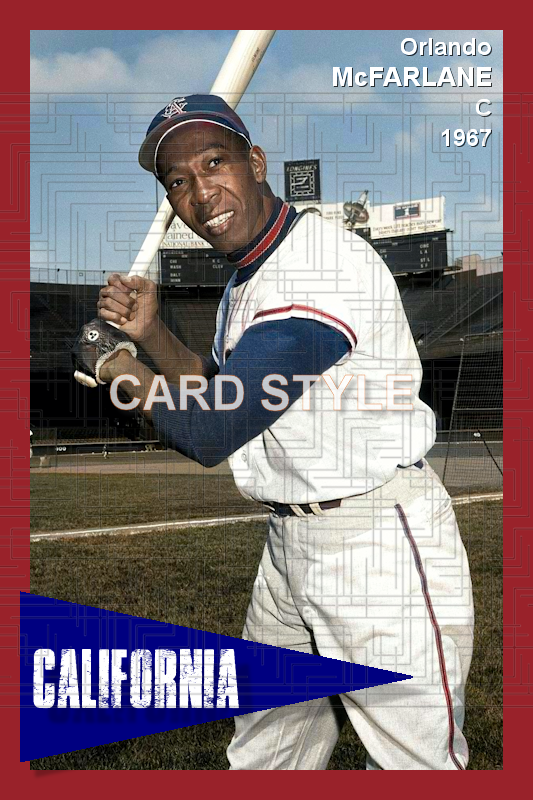 Orlando McFarlane - 1967 California Angels - choose a size & style