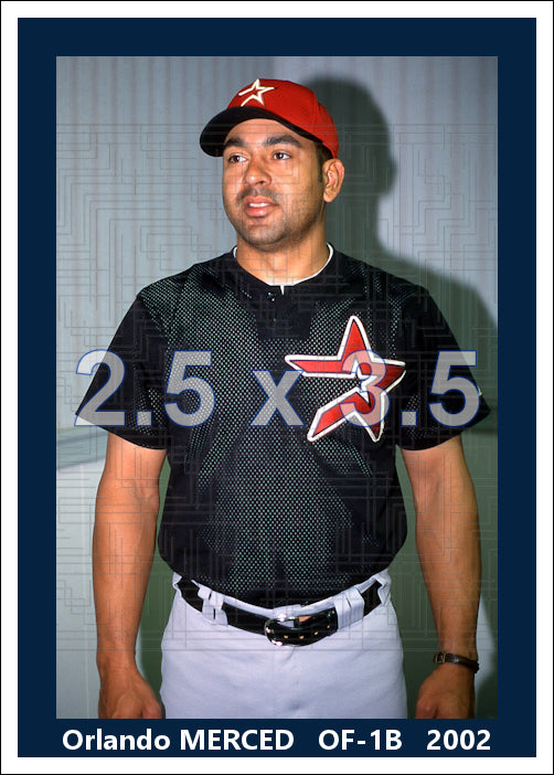 Orlando Merced - 2002 Houston Astros - choose a size & style