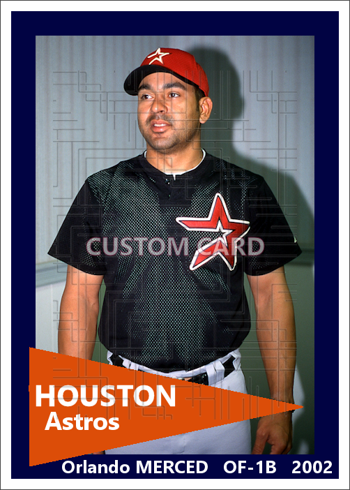 Orlando Merced - 2002 Houston Astros - choose a size & style