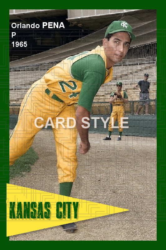 Orlando Pena - 1965 Kansas City Athletics - choose a size & style