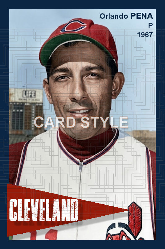 Orlando Pena - 1967 Cleveland Indians - choose a size & style