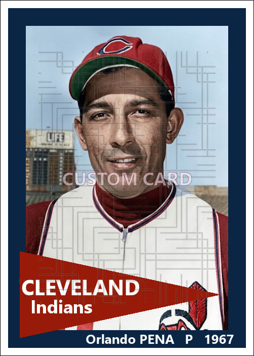 Orlando Pena - 1967 Cleveland Indians - choose a size & style