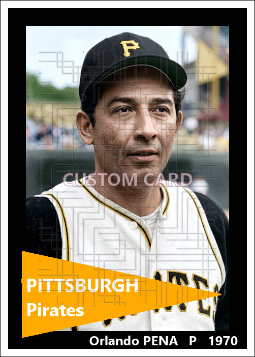 Orlando Pena - 1970 Pittsburgh Pirates - choose a size & style