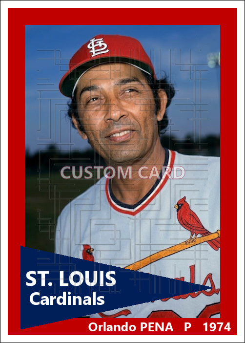 Orlando Pena - 1974 St. Louis Cardinals - choose a size & style