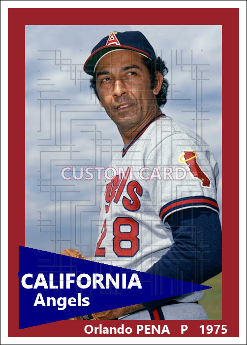 Orlando Pena - 1975 California Angels - choose a size & style