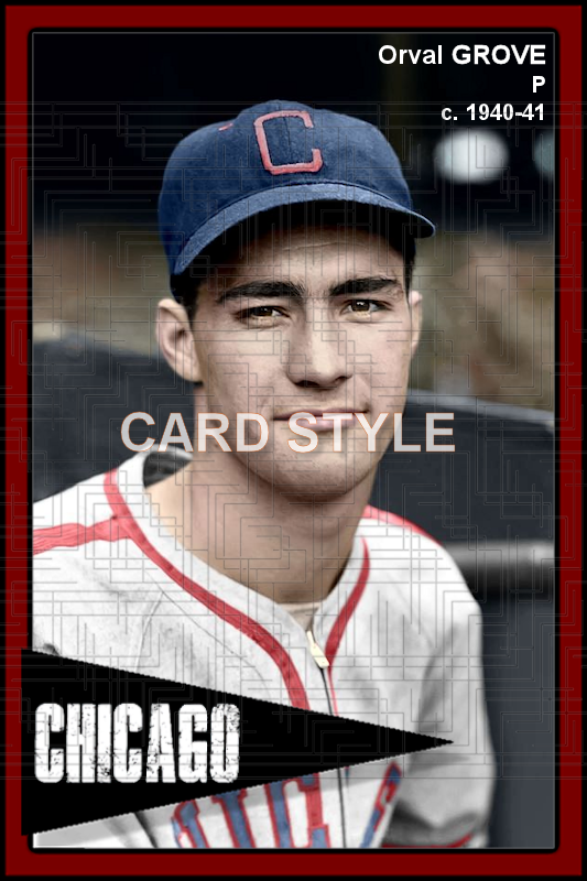 Orval Grove - 1940-41 Chicago White Sox - choose a size & style