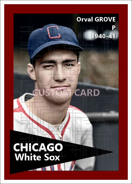 Orval Grove - 1940-41 Chicago White Sox - choose a size & style