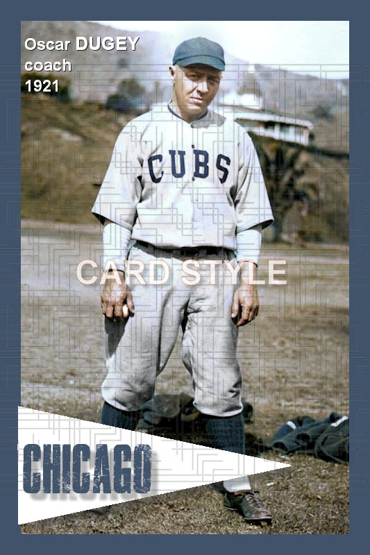 Oscar Dugey - 1921 Chicago Cubs - choose a size & style