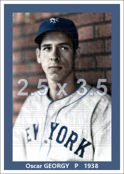 Oscar Georgy - 1938 New York Giants - choose a size & style