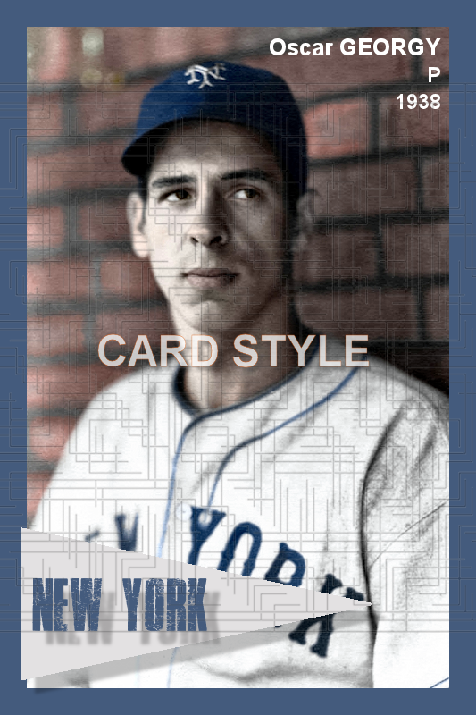 Oscar Georgy - 1938 New York Giants - choose a size & style